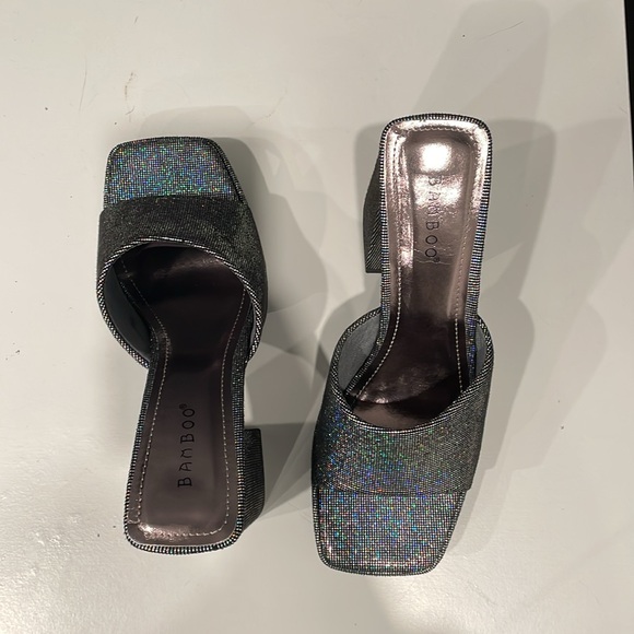 Bamboo platform heels - Picture 3 of 4